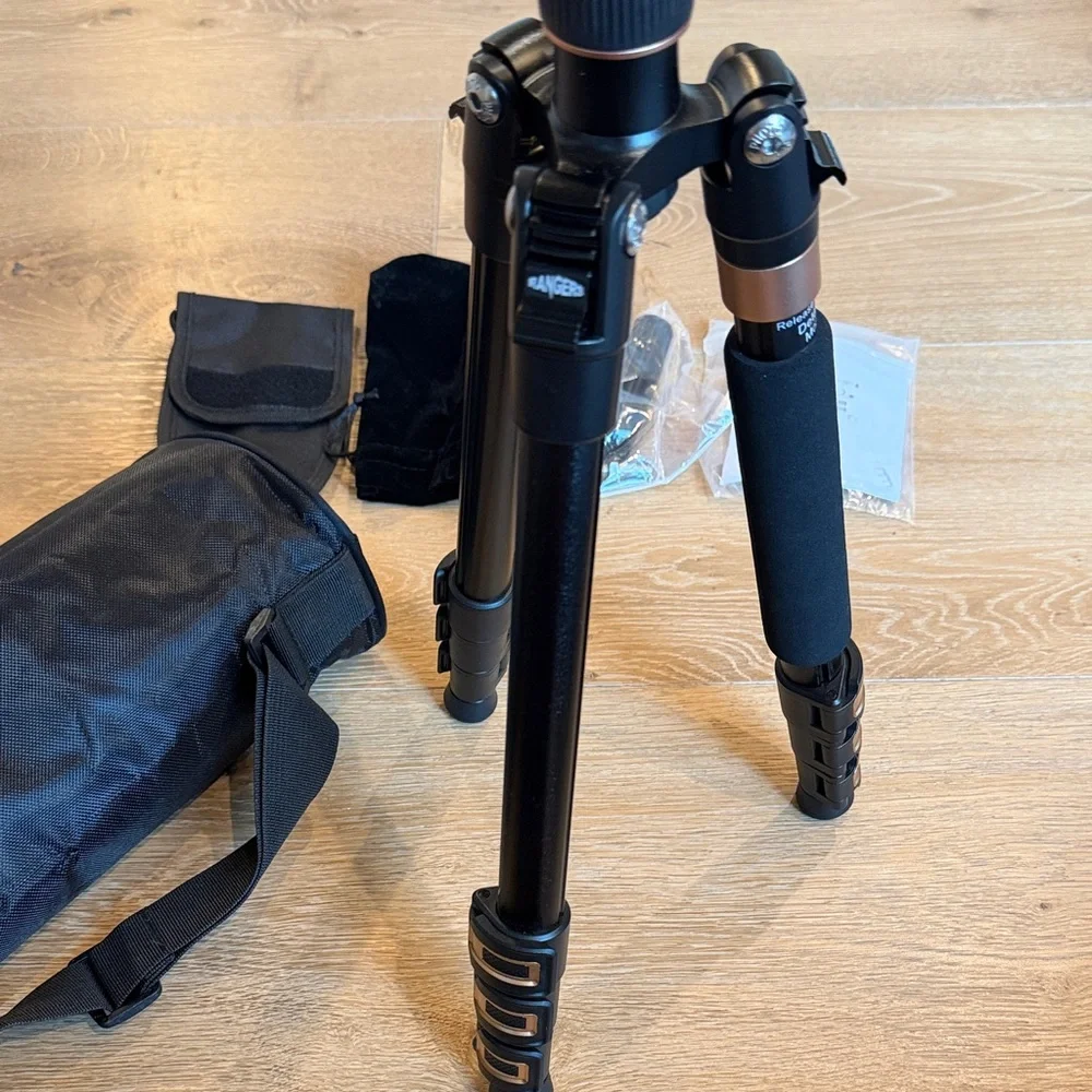 Rangers 57” Ultra Compact & Lightweight Aluminum Tripod with 360° Panorama Ball